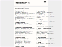 Tablet Screenshot of newsletter.at